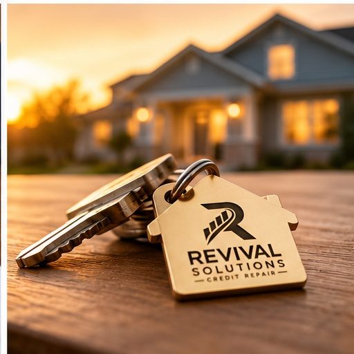House keys with Revival Solutions keychain